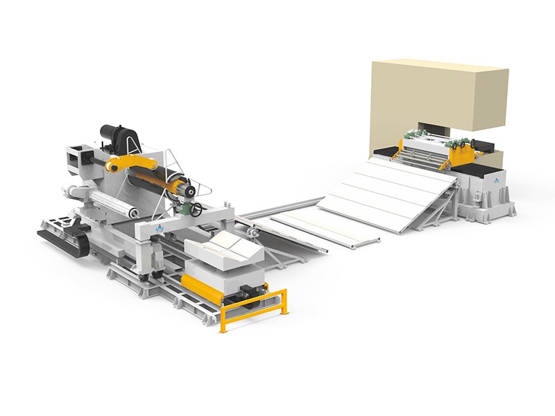偏摆开卷整平送料线