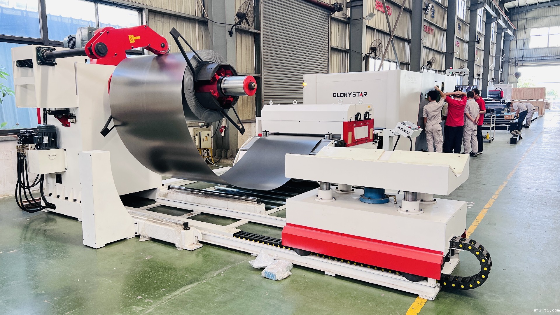 激光开卷整平落料线