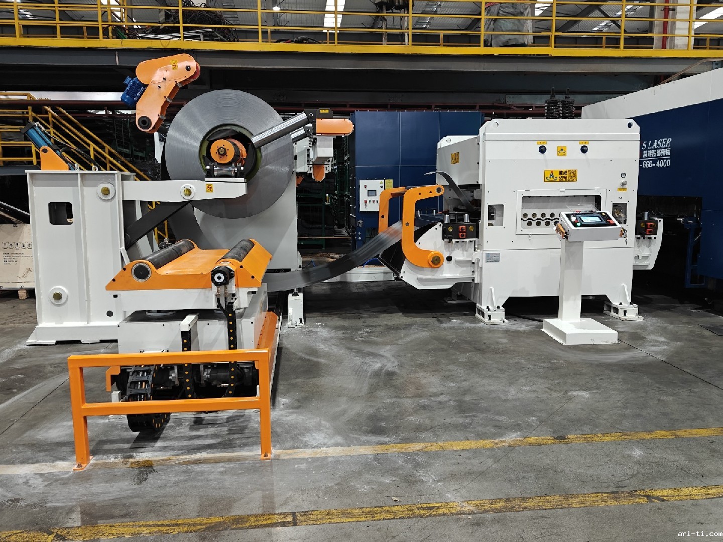 家电行业 6.0mm 厚激光切割送料线