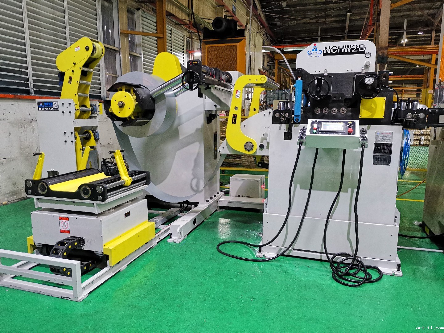 家电行业4.5mm冲压开卷整平送料线